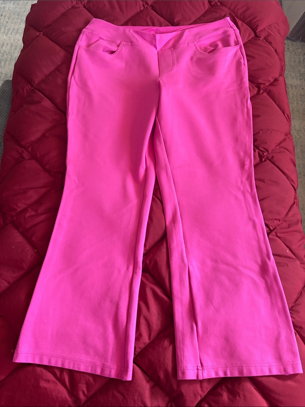 Belle by Kim gravel ponte knit pant NEW